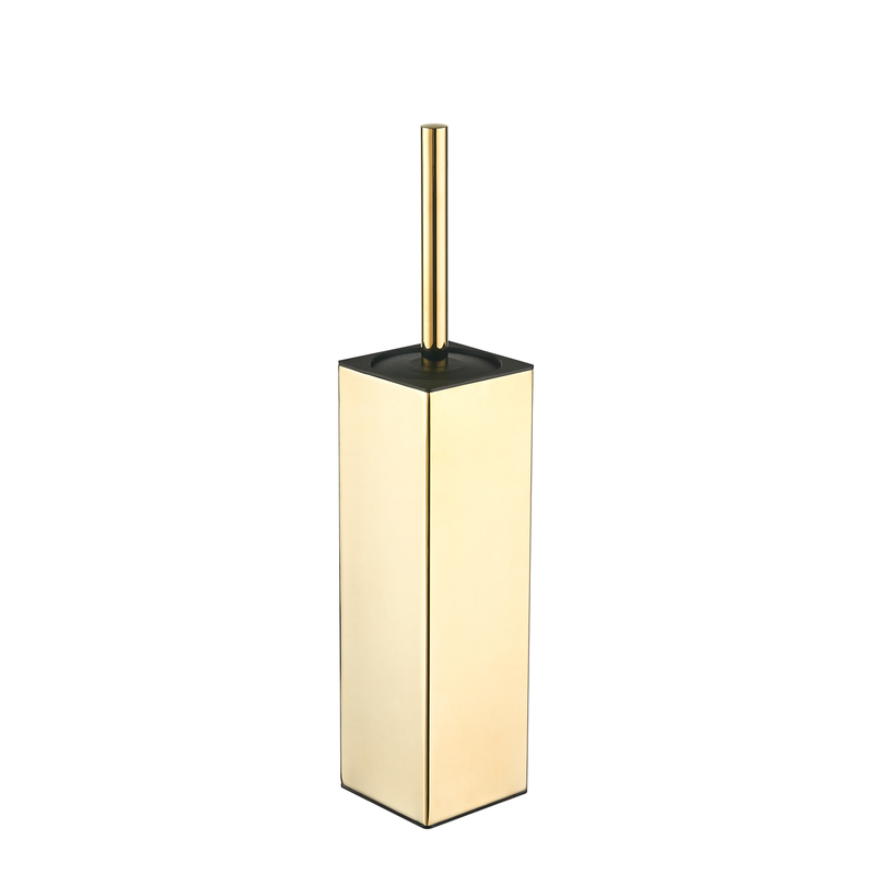Gold square toilet brush, , medium-null