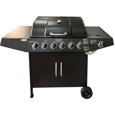 Kasanova gas grill with 6 pcs 15kw and side burner, , medium