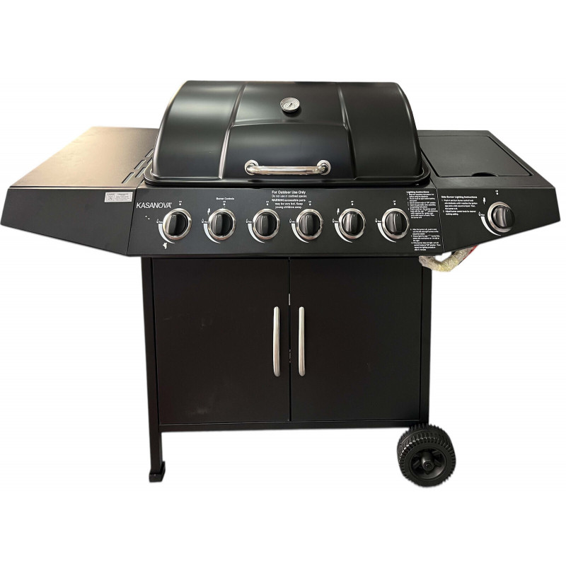 Kasanova gas grill with 6 pcs 15kw and side burner, , medium-null