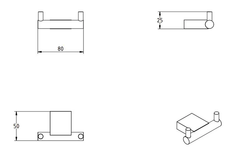 Omega double hook, , medium-null