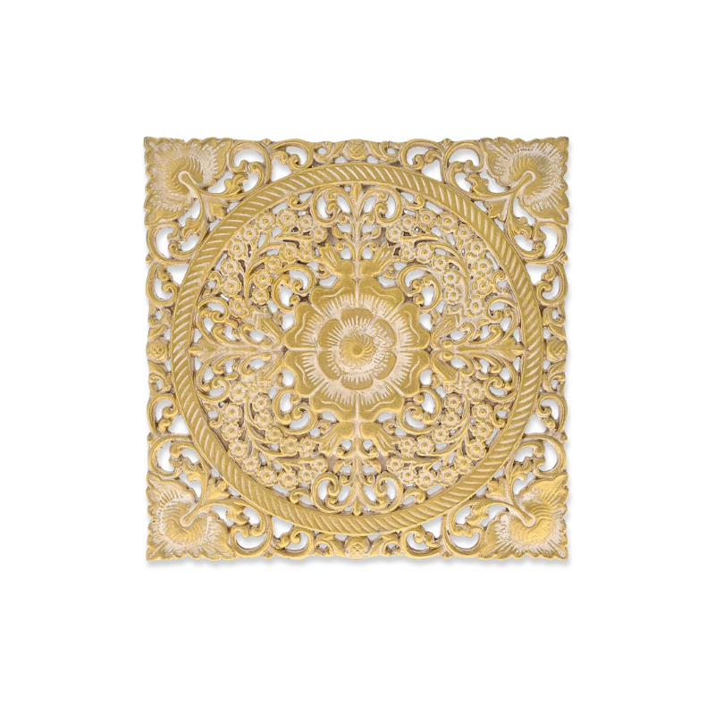 Ai gold mdf sq wall panel 30x30x1cm, , medium image number null