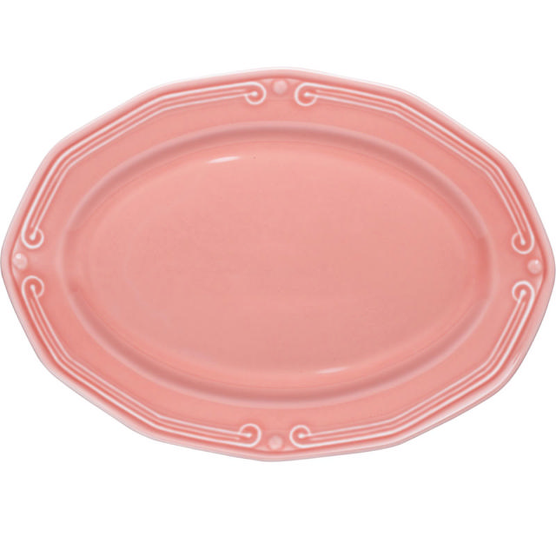 Athenee platter oval 36cm pink, , medium-null