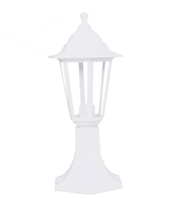 Sunlight hexagonal lantern post light 1xe27 ip44, , medium