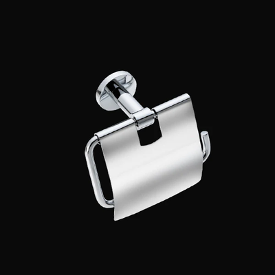 Omicron toilet roll holder with lid, , medium