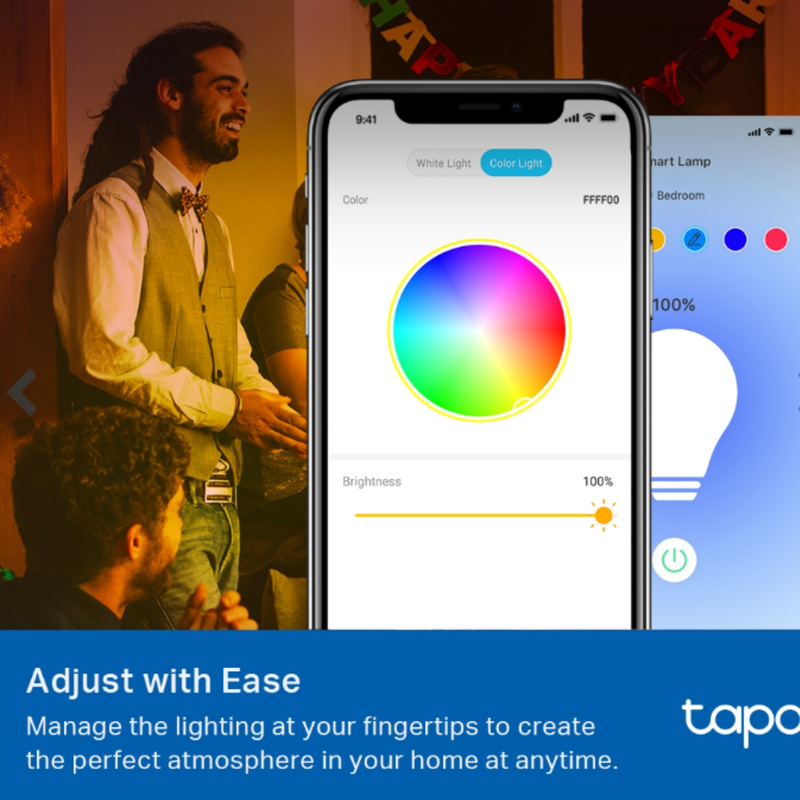 Product image: Smart Wi-Fi λάμπα tp-link tapo – πολύχρωμη φωτεινότητα & έξυπνος έλεγχος, , medium-null