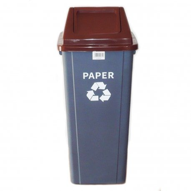 Product image: Κάδος απορριμάτων ανακύκλωσης 90l καφέ-null