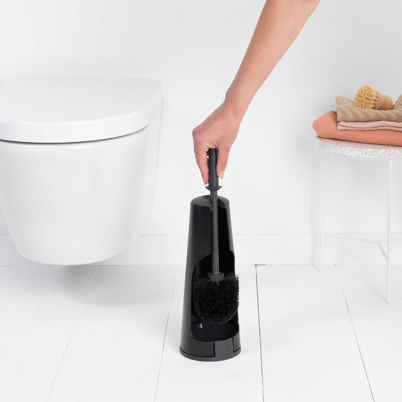 Brabantia renew toilet brush & holder black, , medium-null