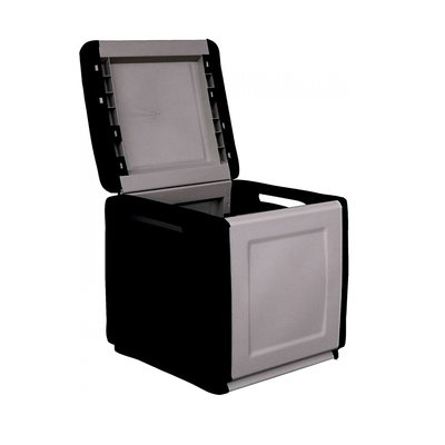 Plastic trunk 540x530xx570mm gray/black