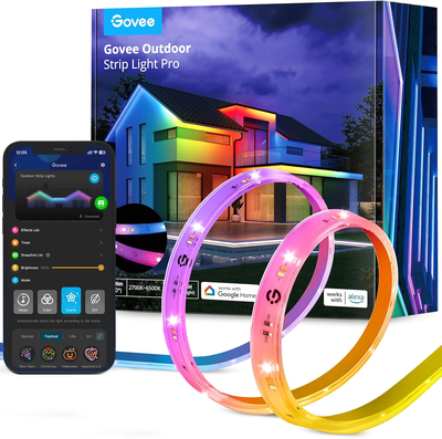 Govee outdoor led strip smart rgbicww Wi-Fi & bt lights 10m (phantasy), , medium