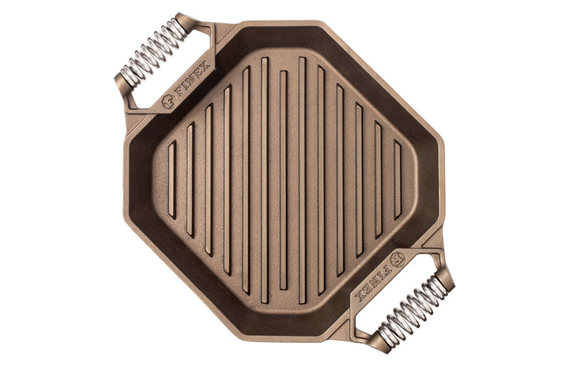 Finex 30cm (12in) cast iron twin spring grill pan, , medium image number null