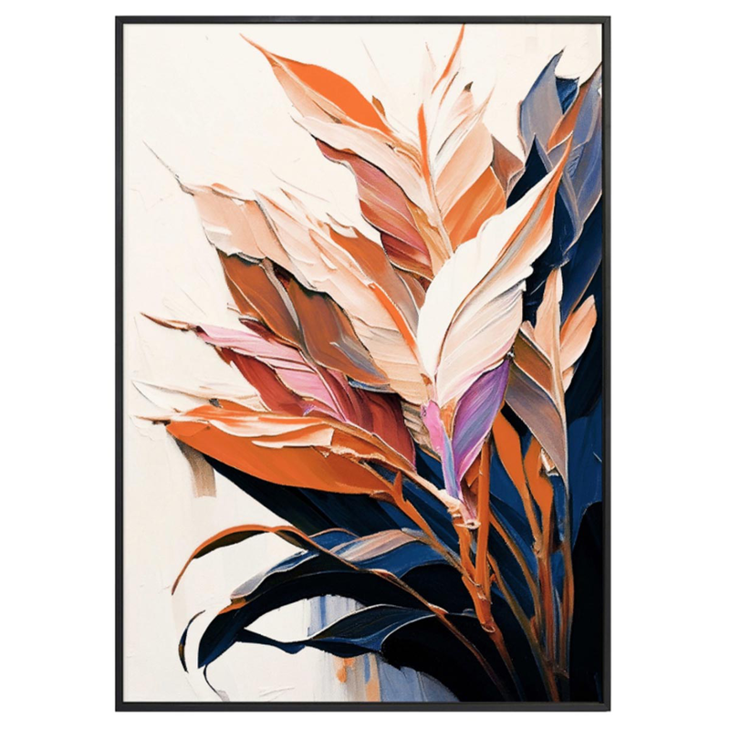 Wall painting with black frame-canvas print sheets 52.5 x 2.8x72.5cm., , medium-null