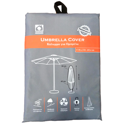Home & camp umbrella cover 210cm gray, , medium