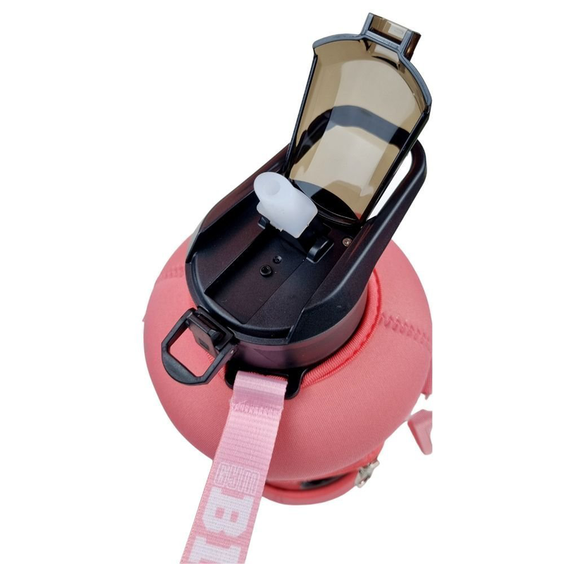 Product image: Gymbiter pink beauty μπουκάλι νερού χωρητικότητας 2,2 λίτρων, με μονωτικό φορμάκι για ενισχυμένη αντοχή και ενσωματωμένη λαβή μεταφοράς, , medium-null