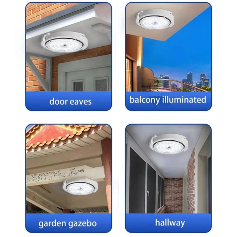 Product image: Ηλιακό φωτιστικό οροφής / επιτοίχιο 300w αδιάβροχο λευκό φώς, , medium-null