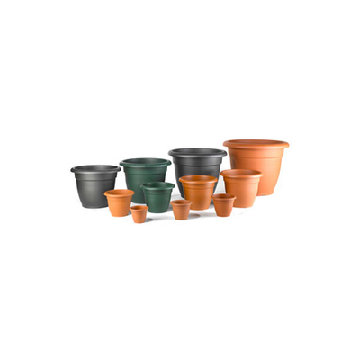 Creta pot 21cm plastic green, Green, medium