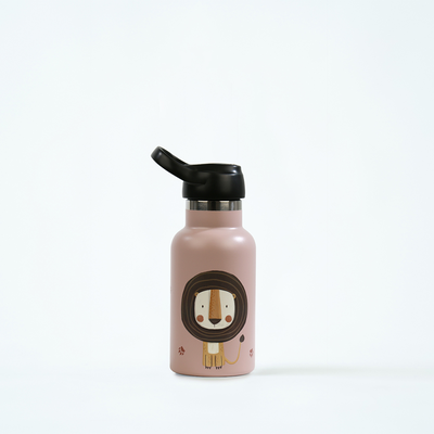 Thermal bottle with straw lion 350ml, , medium