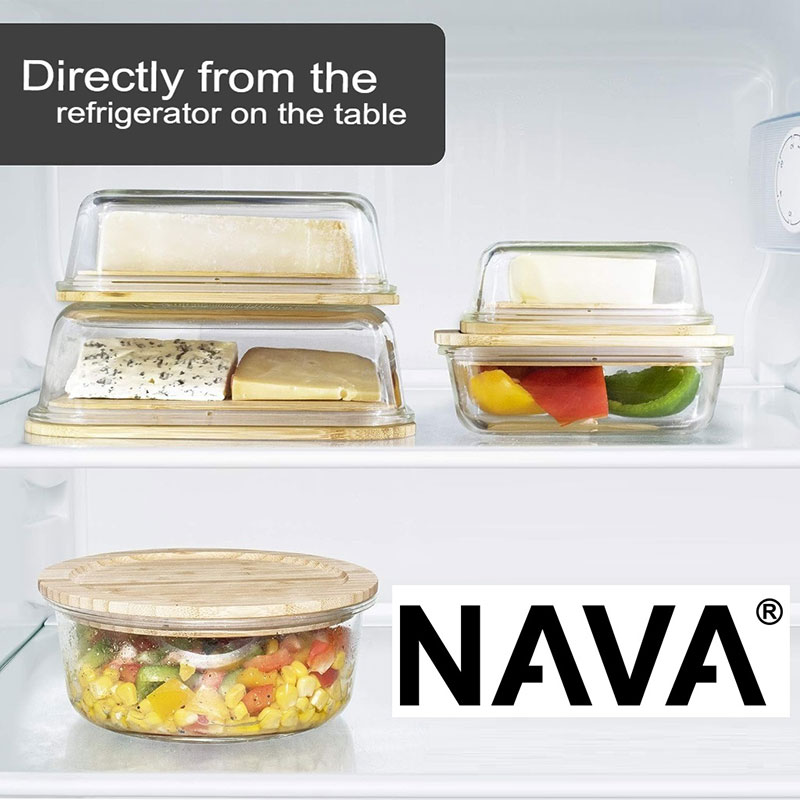 Product image: Arizona rectangular glass container 300ml, , medium-null