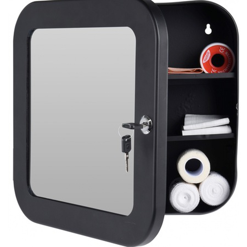 Medicine cabinet with mirror 2 assorted colors, , medium-null