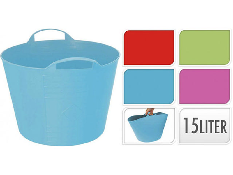 Basket flexible 15l - assorted colors, , medium-null