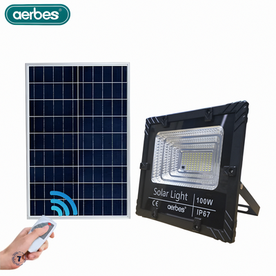 Aerbes® 100w / 6500k ηλιακός προβολέας 2500lm / αδιάβροχος ip67