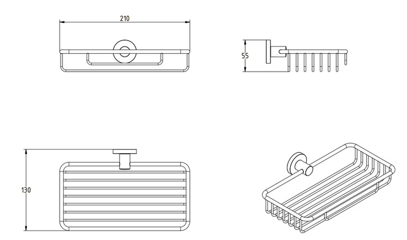 Sigma black matte sponge basket, , medium-null