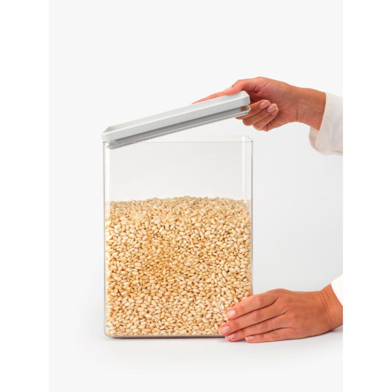 Brabantia tasty square canister 5.4l - light grey, , medium-null
