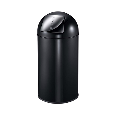 Eko bin pushcan 40l black, Black, medium