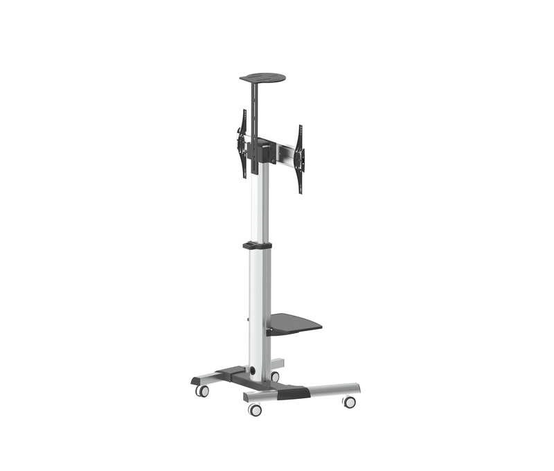 Beta aluminium TV stand with wheels, , medium image number null