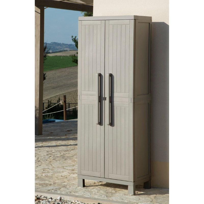 Toomax utility cabinet wood with 4 shelves 66x38x173cm, , medium-null