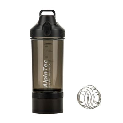Alpintec protein shaker - 550ml, Black, medium