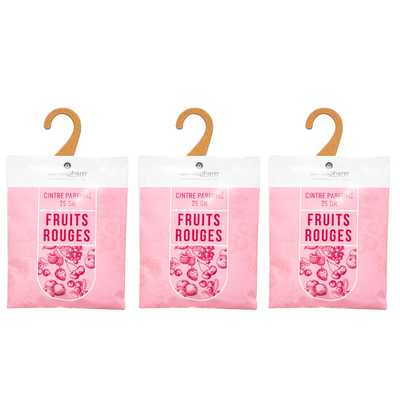 Air freshner in hanger red fruit 3pcs, , medium