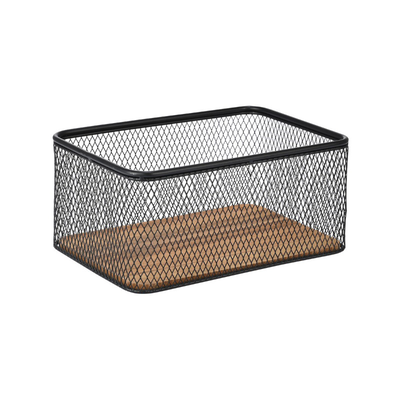 Estia wired storage basket 24x16.5x11cm - black