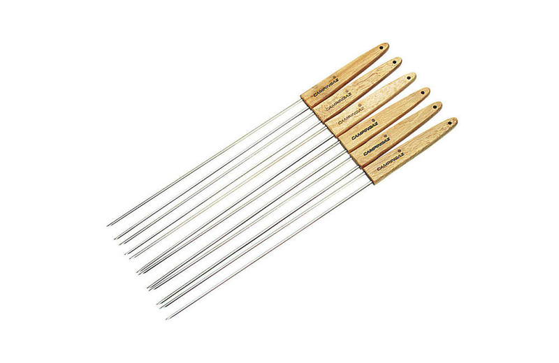 Campingaz double skewers with wooden handles 30cm long, , medium-null