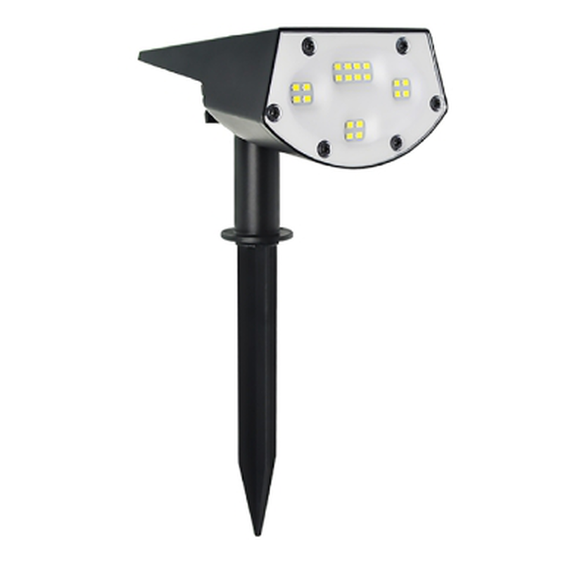 Rexer outdoor natural white ip65 led solar spotlight with spike 2000mAh, , medium-null