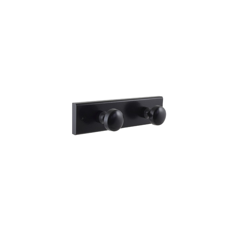 Hanger with 2 black metal hooks-null