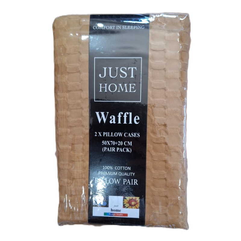 Waffle pillow pair 50x70cm - assorted colors, , medium-null