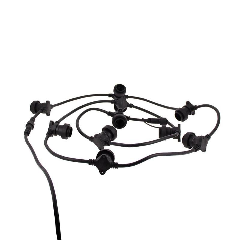 Xanlite expandable led string 5m - black, , medium-null