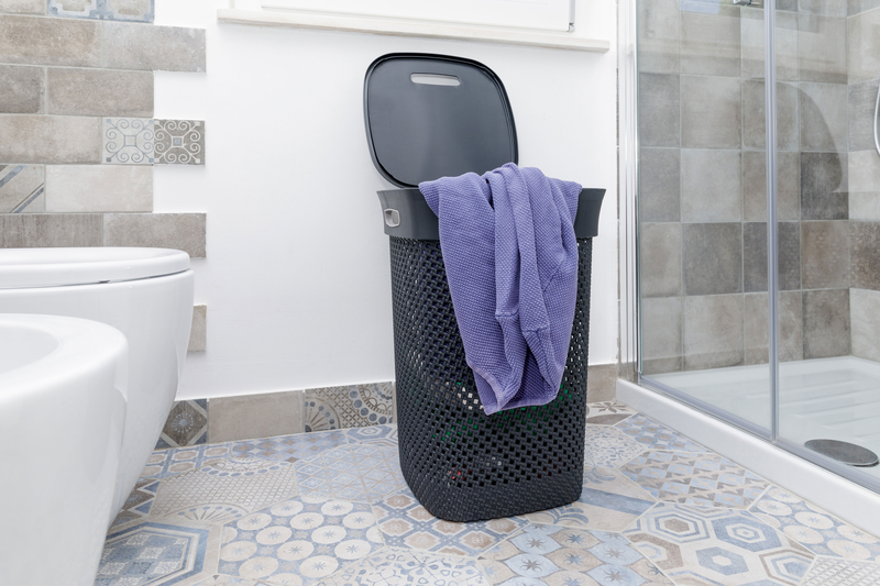 Dea laundry hamper woolly 50l antracite/grey, , medium image number null