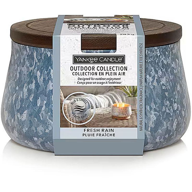 Yankee 1685991e outdoor candle fresh rain 283gr, , medium-null