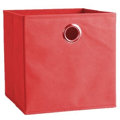 Cubbox storage box 30x30x30cm red, Red, medium