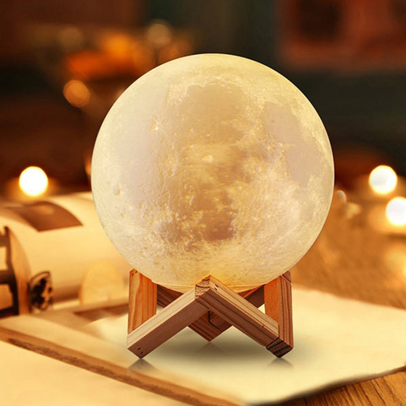 Product image: Ανάγλυφο φωτιστικό αφής – 3d φεγγάρι, , medium-null