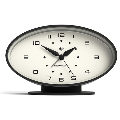 Newgate ronnie alarm clock in black