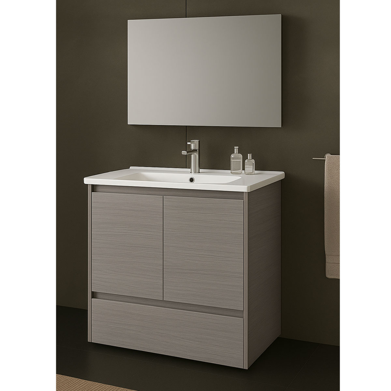 Caruso p2g1 bathroom furniture with washbasin 60cm white-null