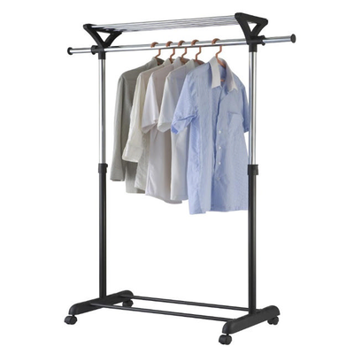 Tiddy garment rack expandable clothing stand 86-134x44x97-165cm, , medium