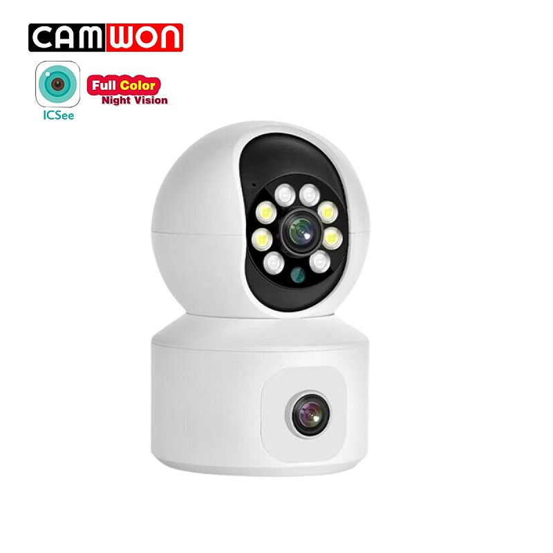 Product image: Camwon wip-pt200m | dual-lens robotic Wi-Fi ip camera 2 mpixel night vision microsd - white, , medium-null