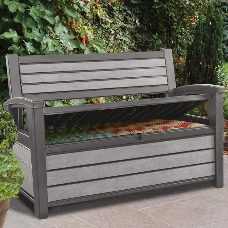 Product image: Keter hudson πάγκος αποθήκευσης 227l ανθράκι, , medium-null