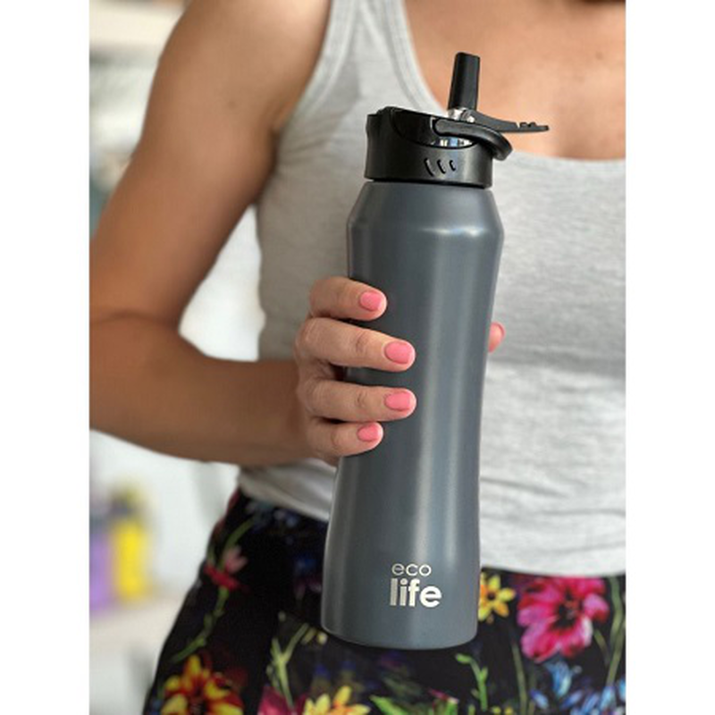 Ecolife fitness thermo 55oml grey, , medium-null
