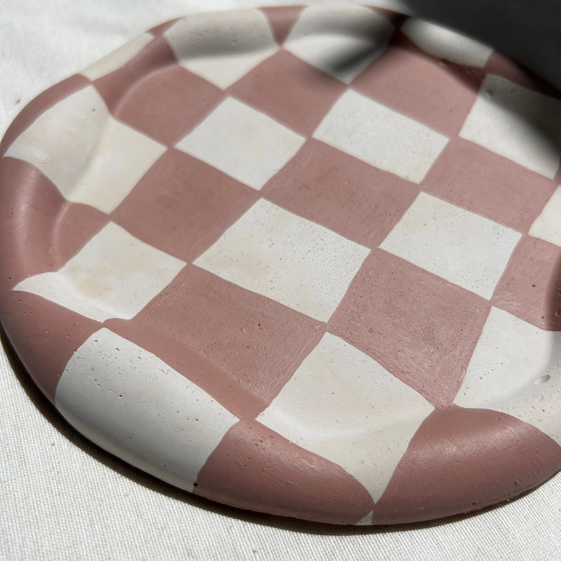 Checkered cloud shape tray, , medium image number null