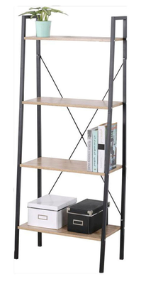 Superliving maroco 4 tier bookcase 60x32.5x148cm - black
