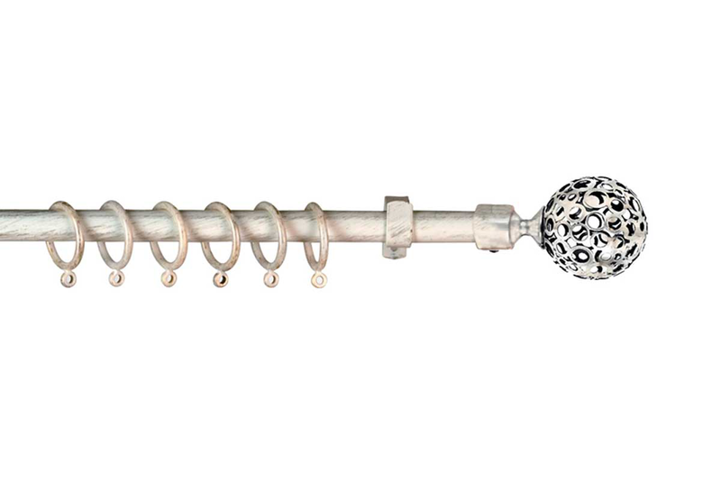 Rod tOLEDo 22/25 140-240 white/gold extendable, , medium image number null